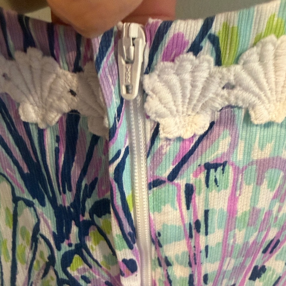 Lilly Pulitzer Multicolor Shell Print Kids Dress - Picture 10 of 15